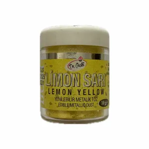 Colorant alimentar pudra metalizat galben Lemon, 10g Dr Gusto
