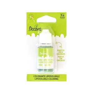 Colorant verde liposolubil, 15g Decora