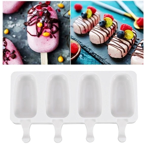 Forma din silicon pentru inghetata, 4 forme