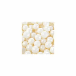 Perle de zahar alb perlat 9 mm, 80g