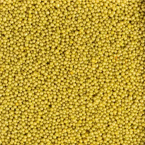 Perle de zahar aurii metalizat ⌀2 mm, 1kg Decora