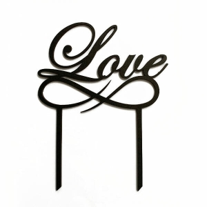 Toper tort "Love", negru