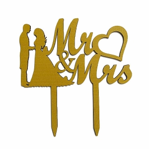 Toper tort "Mr &amp; Mrs", auriu
