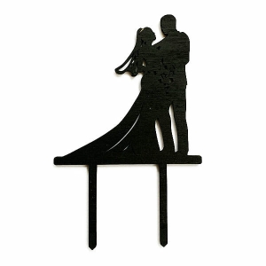 Toper tort "Mr &amp; Mrs", negru