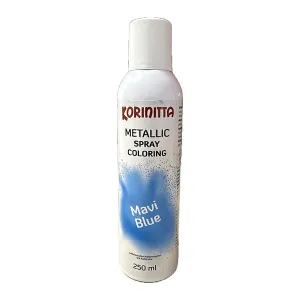 Colorant alimentar metalizat Spray 250 ML - Bleo / Albastru, Korinitta
