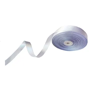 Panglică satin argintie 22m x 1cm – rolă decorativă