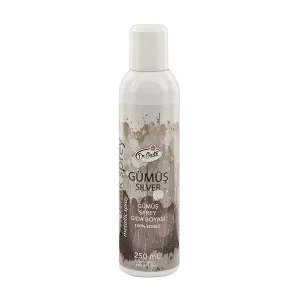 Colorant alimentar metalizat Spray 250 ML - argintiu / silver, Dr Gusto