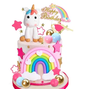 Set decoratiuni tort Unicorn
