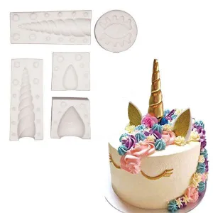Forme din silicon, model Unicorn din 5 piese