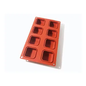 Forma / mulaj din silicon, 8 monoportii patrare