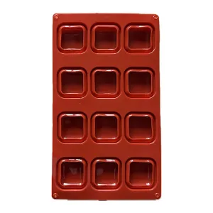 Forma / mulaj din silicon, 12 monoportii patrare