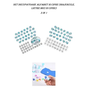 Set decupatoare "Litere si cifre" cu ejector