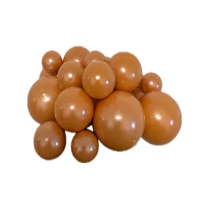 Set 20 sfere plastic pentru decor tort, portocaliu