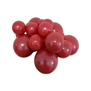 Set 20 sfere plastic pentru decor tort, Roz siclam