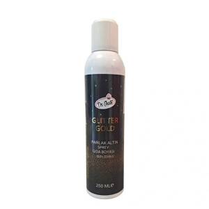 Colorant alimentar metalizat Spray 250 ML - Glitter auriu / gold, Dr Gusto