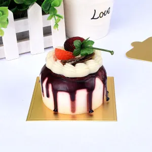 Set 50 buc - suport auriu din carton pentru monoporții 9*8.4 cm – suport elegant pentru deserturi și prăjituri