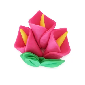 Cale din pasta de zahar, roz