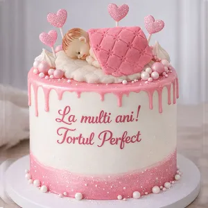 Decoratiuni din zahar – Bebelus fetita