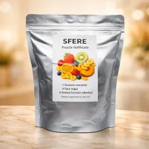 Capsuni liofilizate 40g – 100% naturale, fara zahar | SFERE