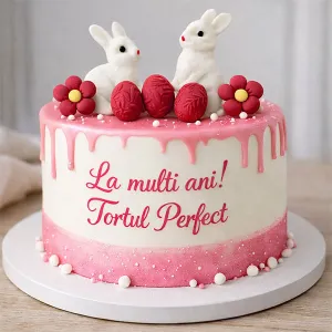 Decoratiuni din zahar – Iepurasi albi de Paste