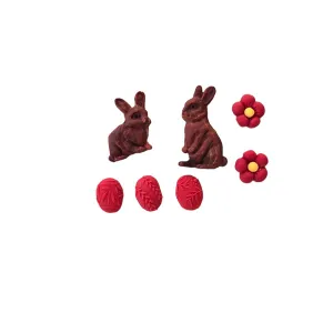 Decoratiuni din zahar – Iepurasi maro de Paste