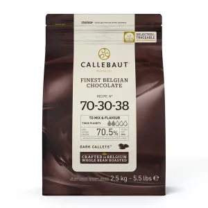 Ciocolată neagră Callebaut 70.5% cacao 2.5kg | Ciocolată Belgiană Premium