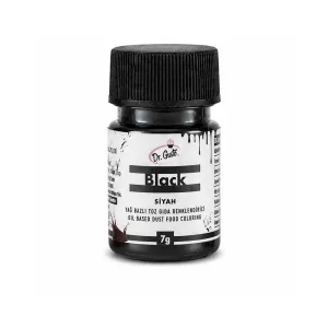 Colorant alimentar negru Dr. Gusto 7g – liposolubil pe bază de ulei pentru ciocolată și creme