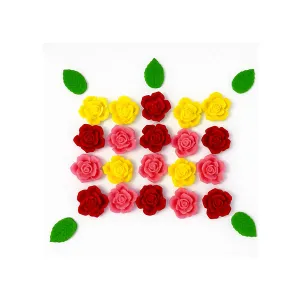 Decorațiuni din pastă de zahăr – Flori ornamentale colorate pentru torturi