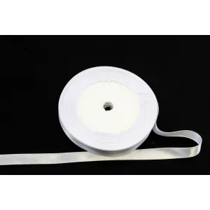 Panglică satin alb  22m x 0.6cm – rolă decorativă