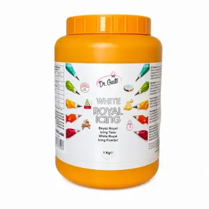 Royal Icing Alb Dr. Gusto 1kg – Mix pentru decorare prăjituri și biscuiți