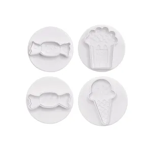 Set decupatoare biscuiti – Popcorn, Bomboane, Înghețată (3 modele)