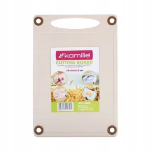 Tocator bucatarie 29x20 cm – plastic antiderapant, bej