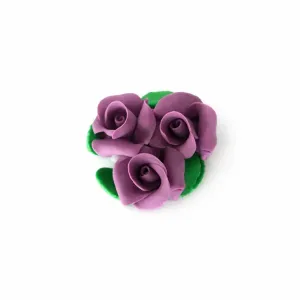 Trandafiri din pastă de zahăr mov – decor elegant pentru tort | Tortul Perfect