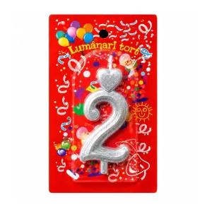 "2" Lumanare tort