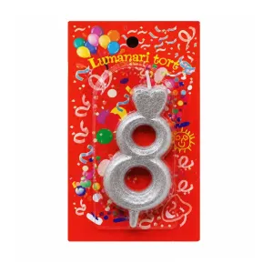 "8" Lumanare tort