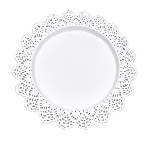 Platou din metal alb, 38 cm
