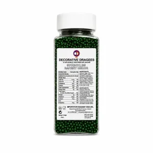Sprinkles / Drajeuri de zahar verzi pentru decor 2 mm, 100g DGN