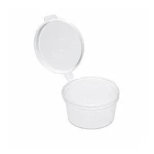 Set 50 bucăți - sosieră 30 ml cu capac PP transparentă fără BPA, reciclabilă