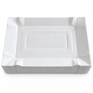 Set 100 tavite din carton albe, 16,5 x 23 cm