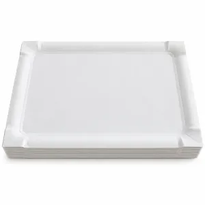 Set 100 tavite din carton albe, 19 x 28 cm
