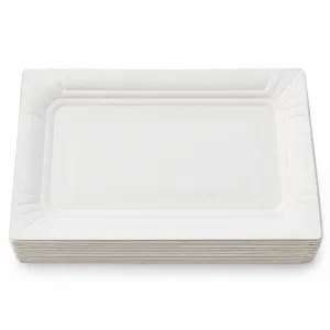 Set 100 tavite din carton albe, 10,5 x 15,5 cm