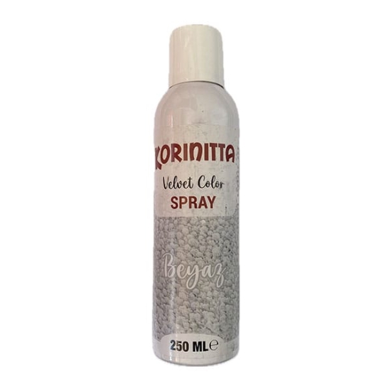 Colorant alimentar catifea Spray 250 ML - velvet alb, Korinitta
