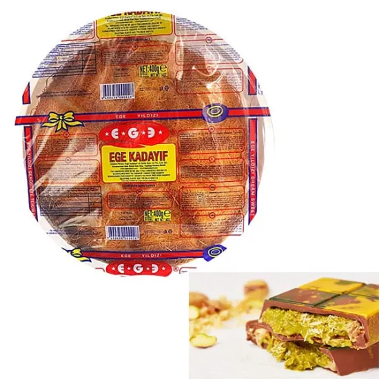 Fidea CATAIF (Kadaif / Kataif) prajit uscat EGE – 400g pentru Ciocolata Dubai