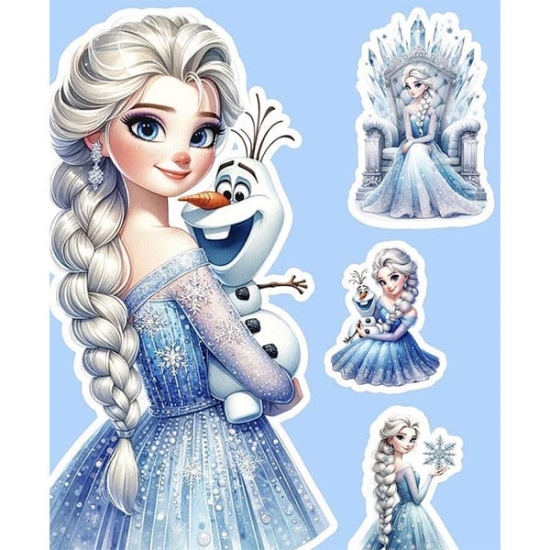 Imagine comestibila, colaj Frozen