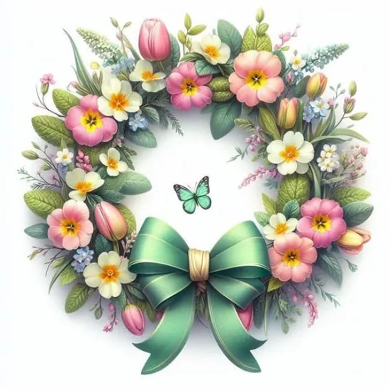 Imagine comestibila, coroana de flori