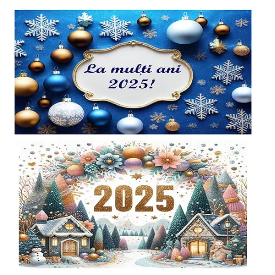 Imagine comestibila "La multi ani 2025 / Revelion"