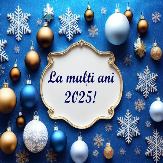 Imagine comestibila "La multi ani 2025 / Revelion"