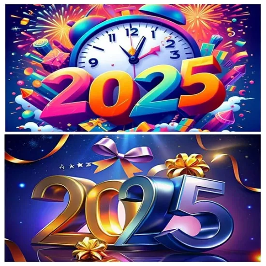 Imagine comestibila "La multi ani / Revelion 2025"