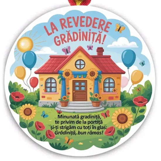 Imagine comestibila "La revedere Gradinita"