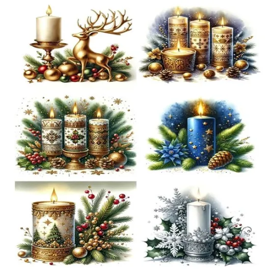 Imagine comestibila "Lumanari de Craciun"